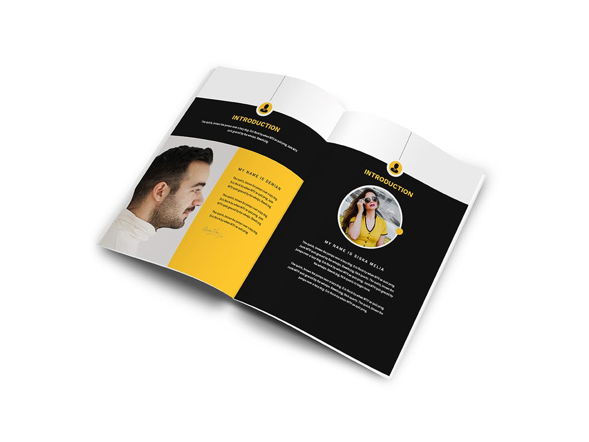 A4尺寸规格个人简历画册设计模板 Atery Resume CV A4 Brochure Template插图3