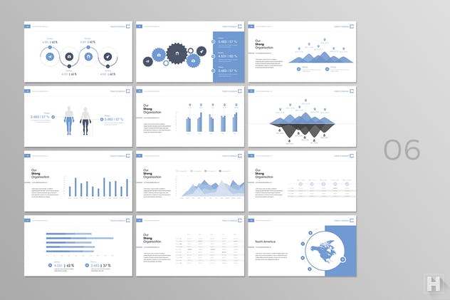 企业项目投标适用PPT幻灯片演示模板 Contact Powerpoint Template插图(6)