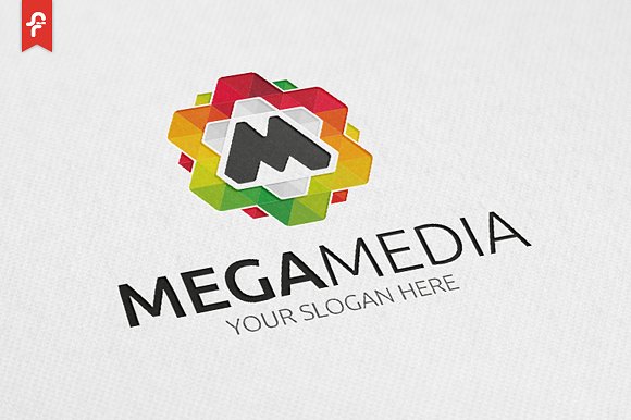 媒体传媒主题Logo模板 Mega Media Logo插图