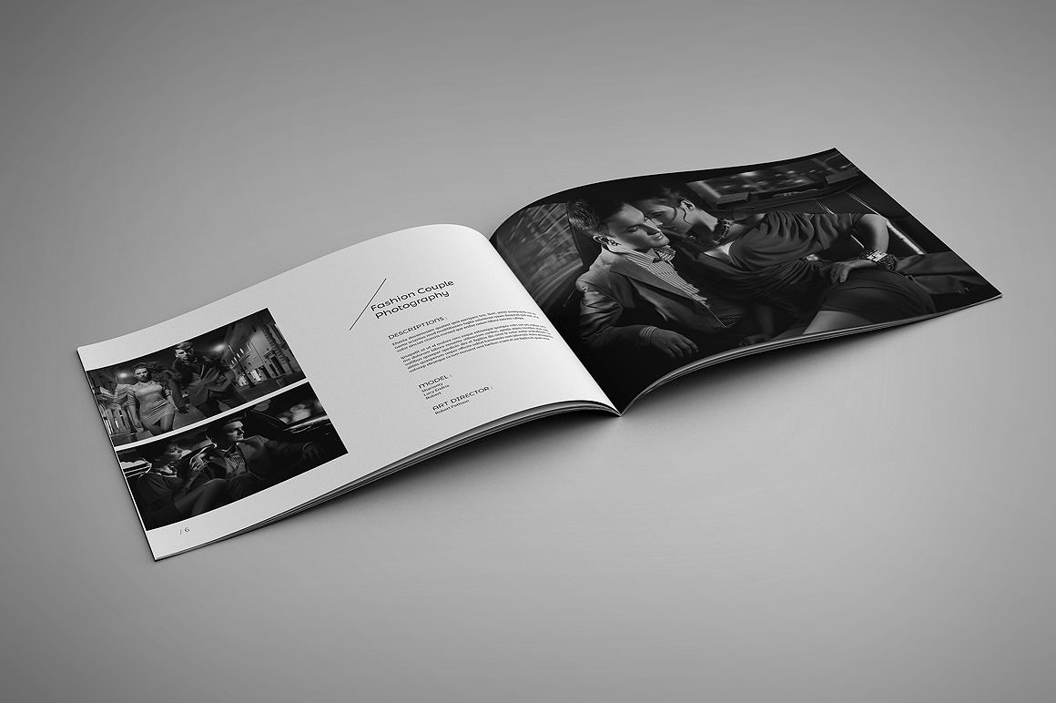 24P专业简洁现代的摄影画册手册杂志楼书设计模板插图(4)