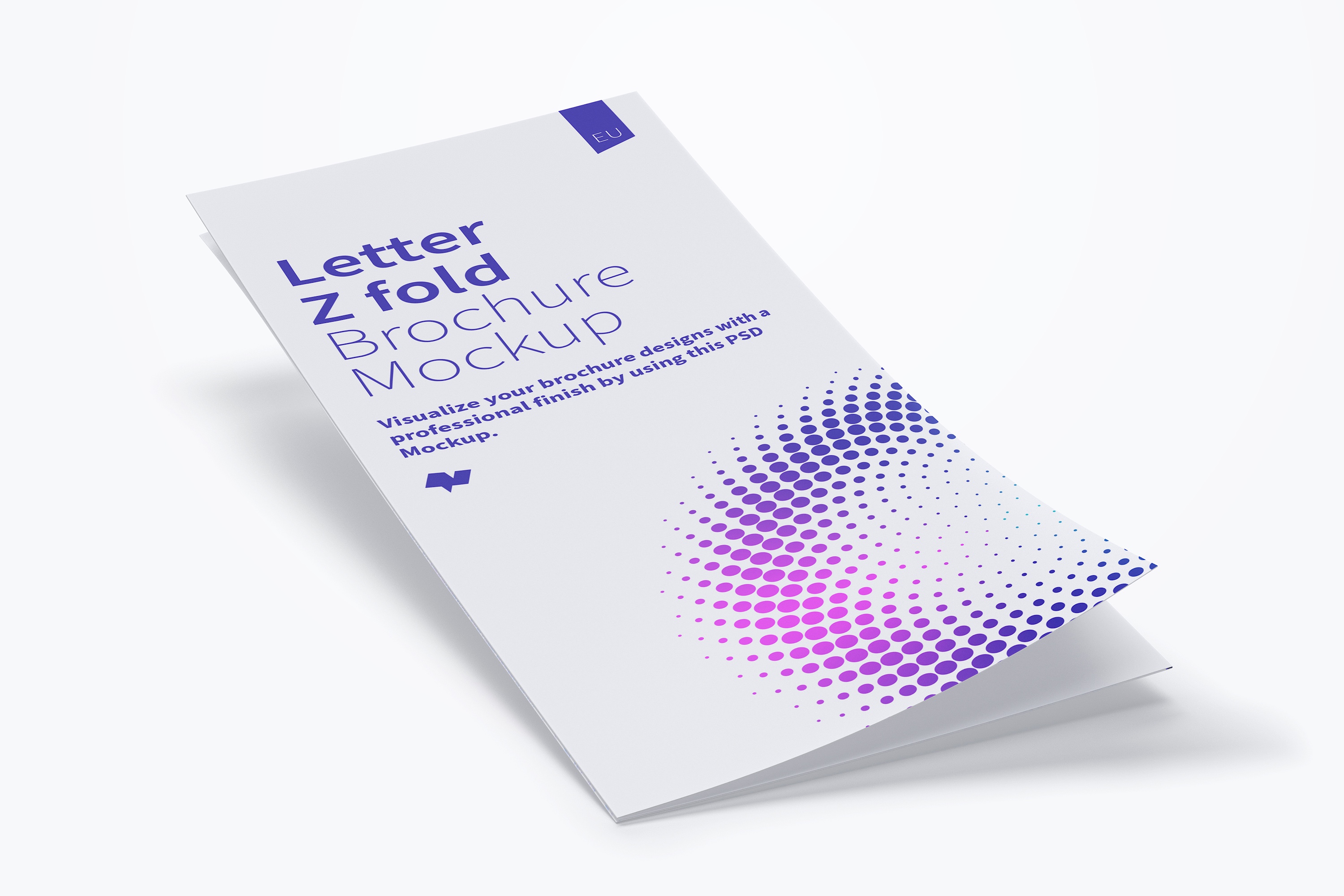 三折页设计折叠传单&小册子设计效果图样机模板01 Letter Z Fold Brochure Mockup 01插图1 三折页设计折叠传单&小册子设计效果图样机模板01 Letter Z Fold Brochure Mockup 01插图1