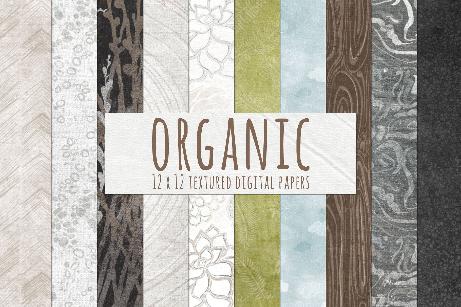纯天然有机纹理背景 Natural Organic Textured Backgrounds插图