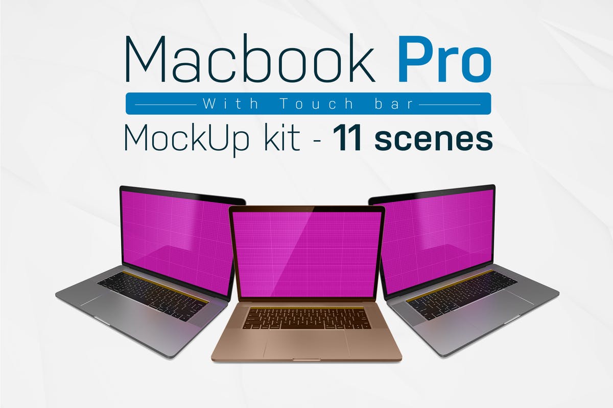 MacBook Pro笔记本样机模板套装 Macbook Pro kit插图