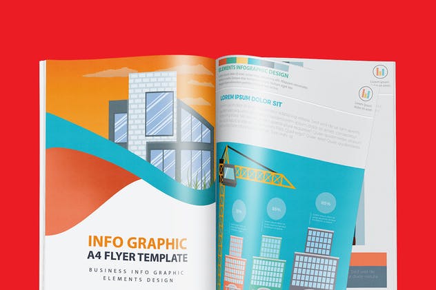 房地产开发流程信息图表设计素材 Real estate 4 infographic Design插图2