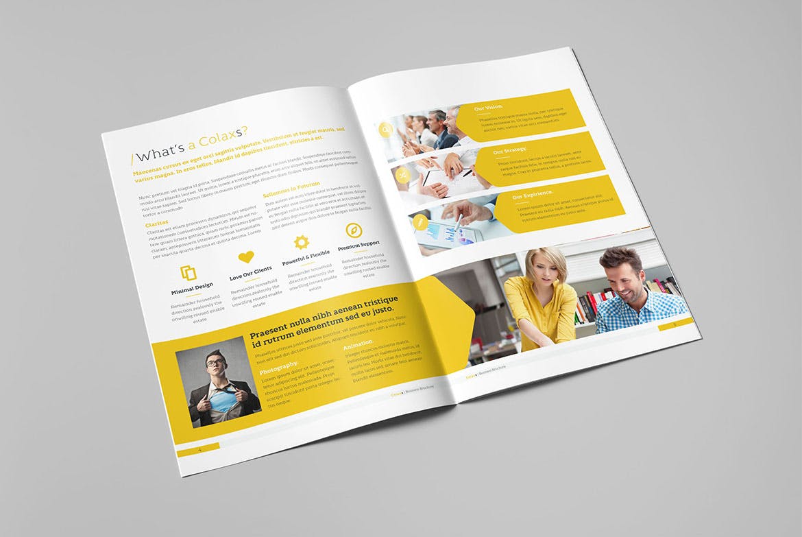 商业手册/企业品牌画册设计模板素材 Colaxs Business Brochure插图(2)
