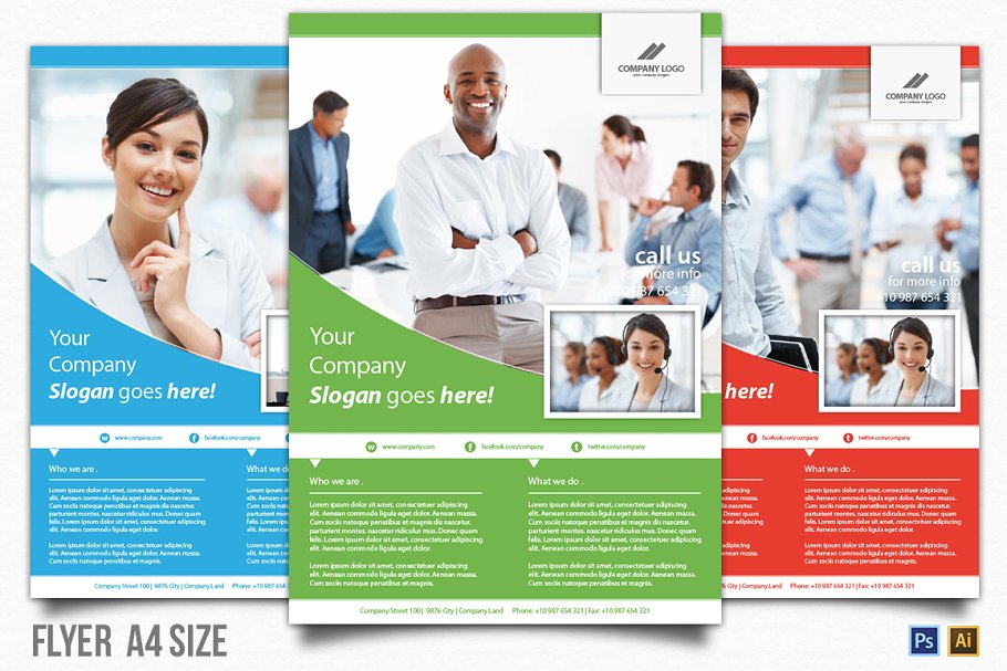 9个店铺活动优惠营销活动传单模板   9 Business Flyer插图(2)