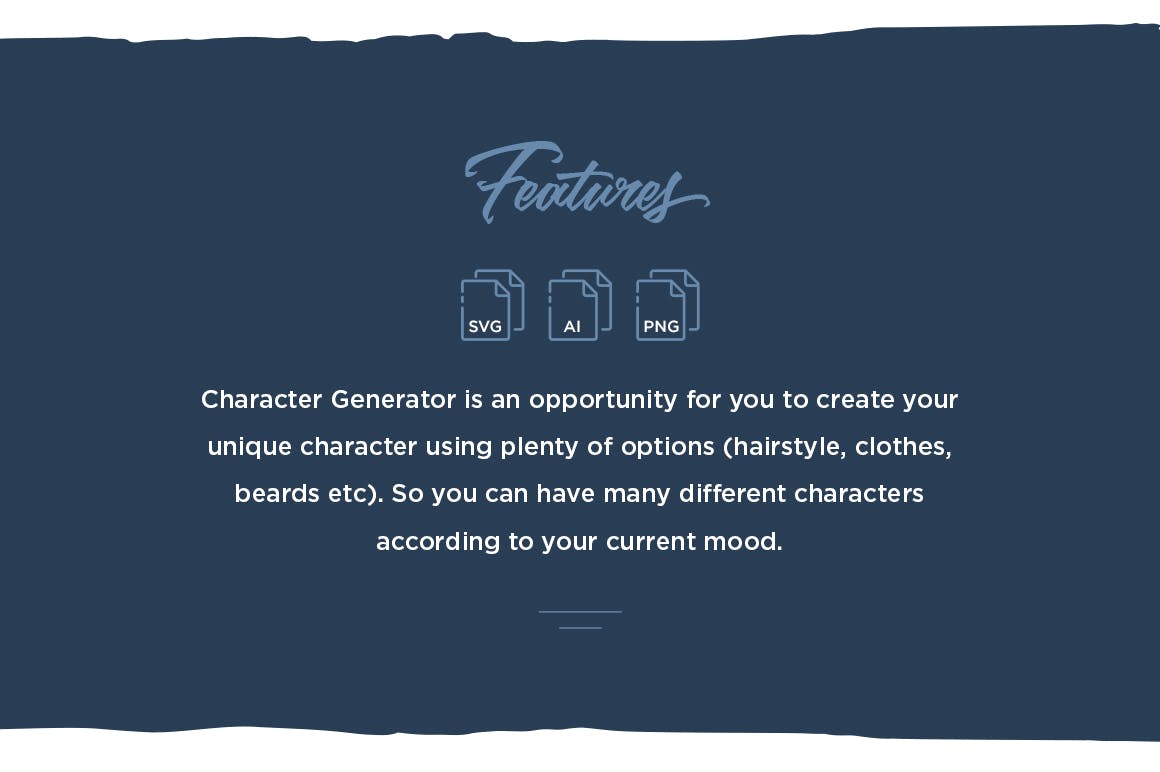 卡通人物角色头像设计生成器 Character Generator插图1