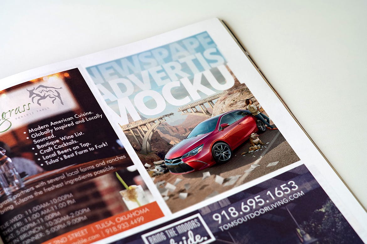 杂志广告设计印刷效果图样机模板v1 Magazine Advert Mockups插图(3)