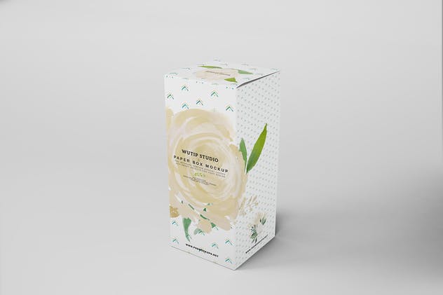 葡萄酒/饮料瓶外包装纸盒样机03 Paper Box Mockup 03插图(7)