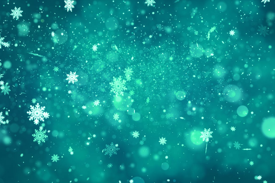 圣诞节主题风格雪花闪闪发光高清背景素材 Christmas Snow Glitters插图1