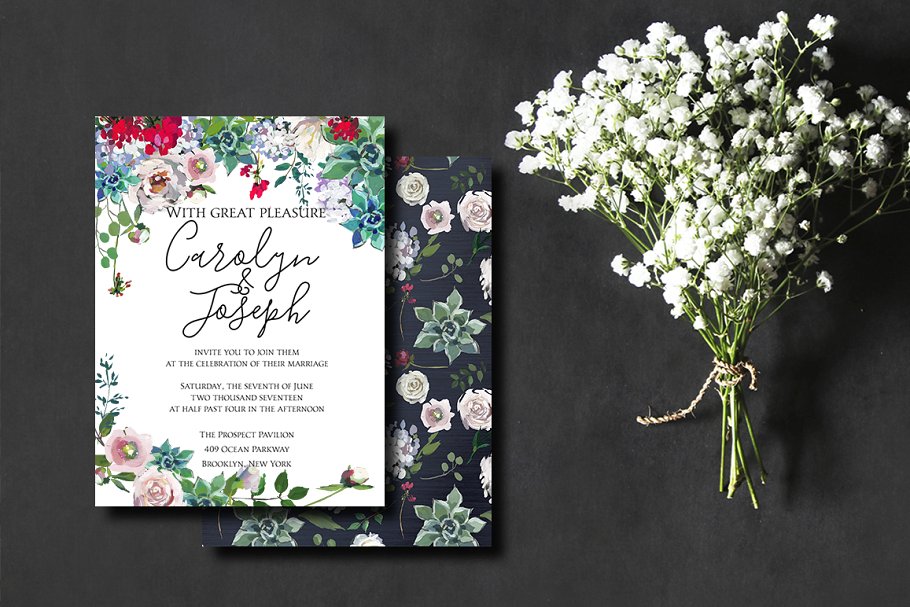 优雅婚礼婚庆花卉设计套装 Grace Wedding Floral Design Set插图9
