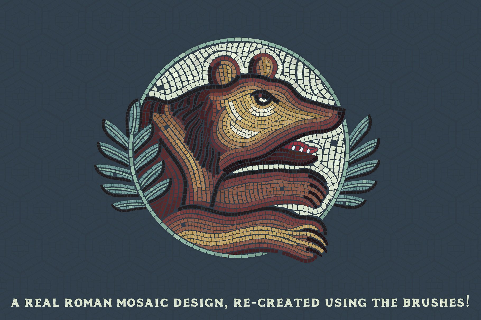 马赛克画笔笔刷与图案纹理 Mosaic Maker – Brushes & Patterns插图1