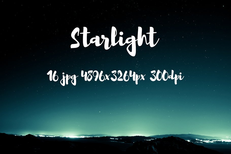 群星密布夜空场景照片包 Starlight photo pack插图(2)