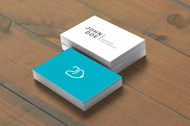 3D立体企业名片样机模板 85×55 Business Card Mockup插图(1)