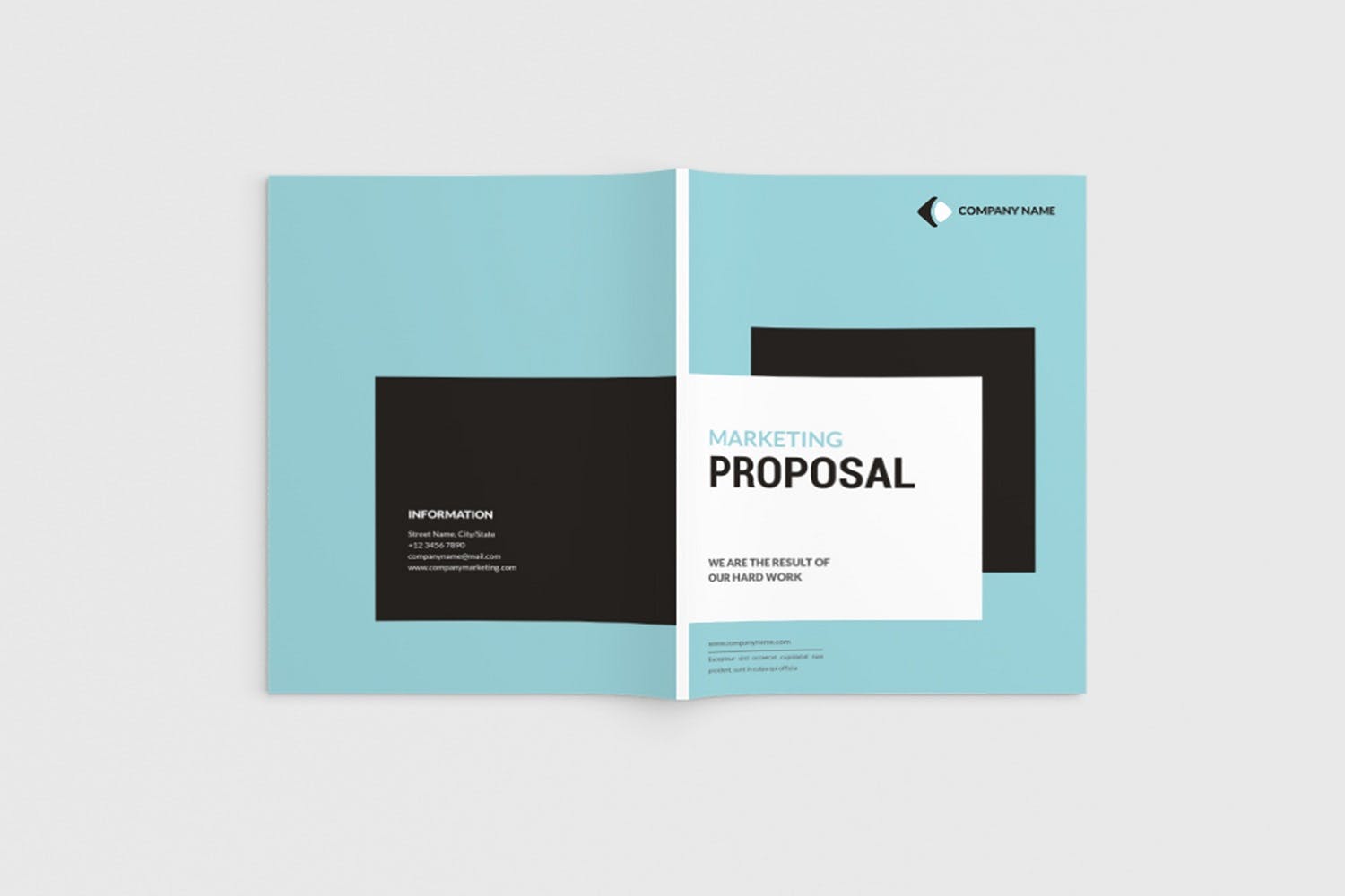 市场营销规划方案/计划书设计模板 Marketita – A4 Marketing Brochure Template插图