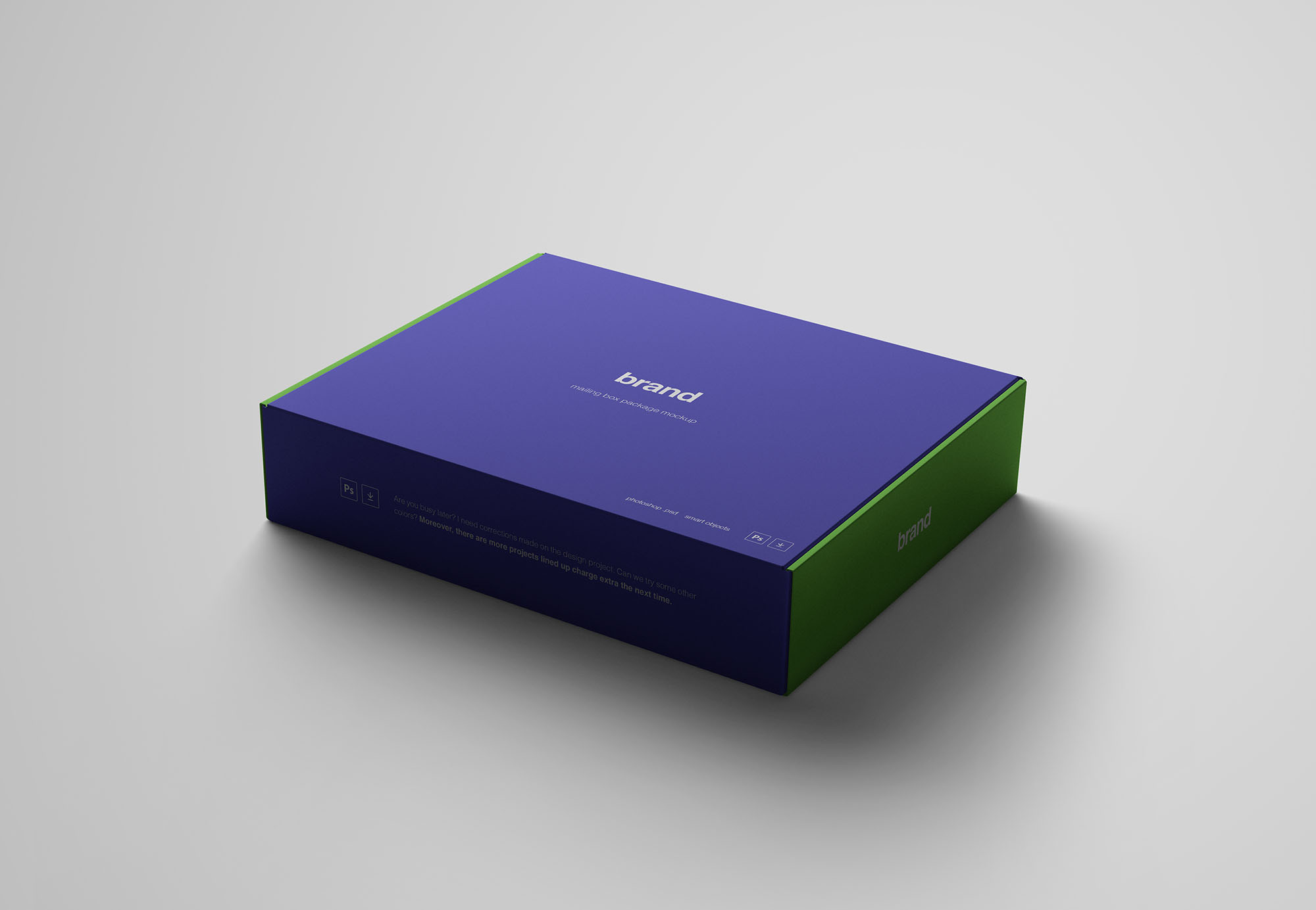 高级包装盒设计图样机模板 Advanced Package Box Mockup插图(2)