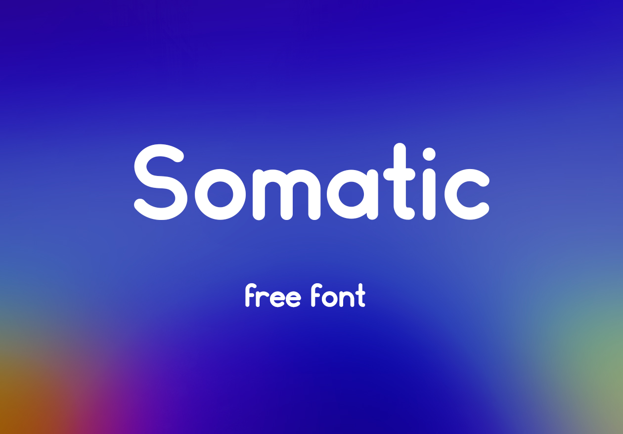 圆润平滑英文无衬线字体 Somatic Free Font插图