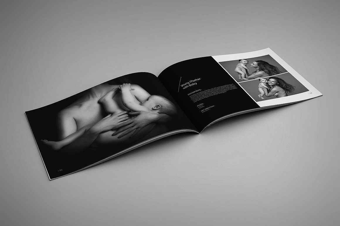 24P专业简洁现代的摄影画册手册杂志楼书设计模板插图(12)