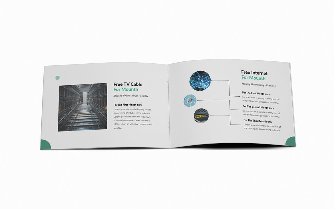A5尺寸规格横版产品手册公司画册设计模板 ISP A5 Brochure Template插图7