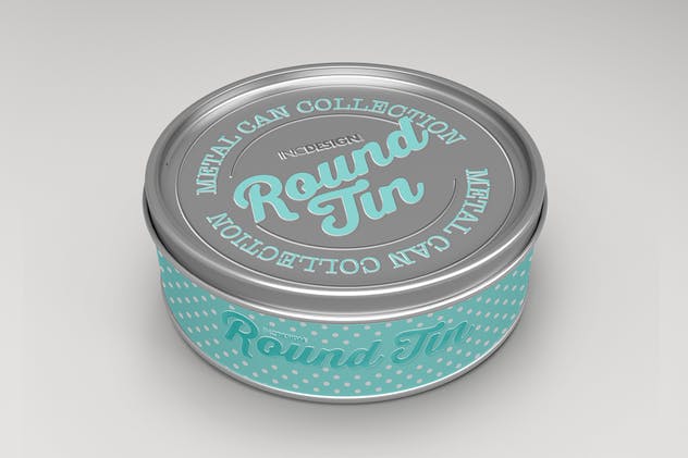 圆形金属锡罐包装样机Vol.3 Round Tin Can Packaging Mockups  Vol.3插图3
