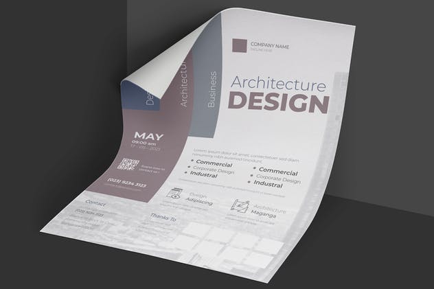 极简主义风格企业宣传海报设计模板 Clean & Minimal Business Event Flyer插图(2)