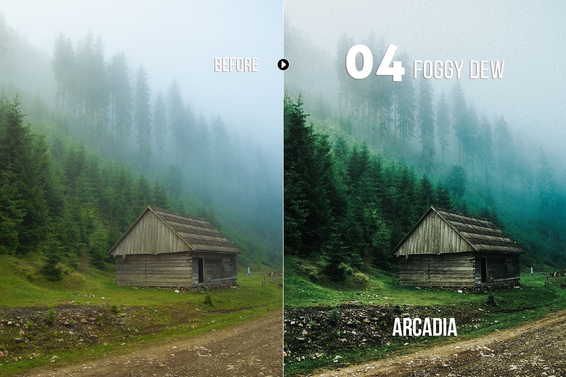 风景摄影作品后期效果处理LR预设 Arcadia Landscape Presets for Lightroom & ACR插图4