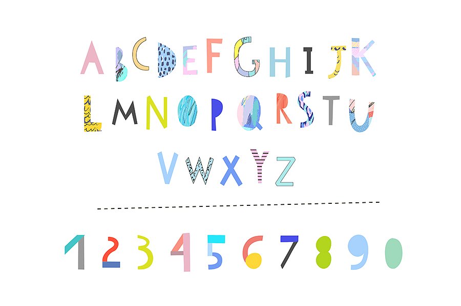6款可爱时尚的字母表插画 6 ALPHABETS插图(5)