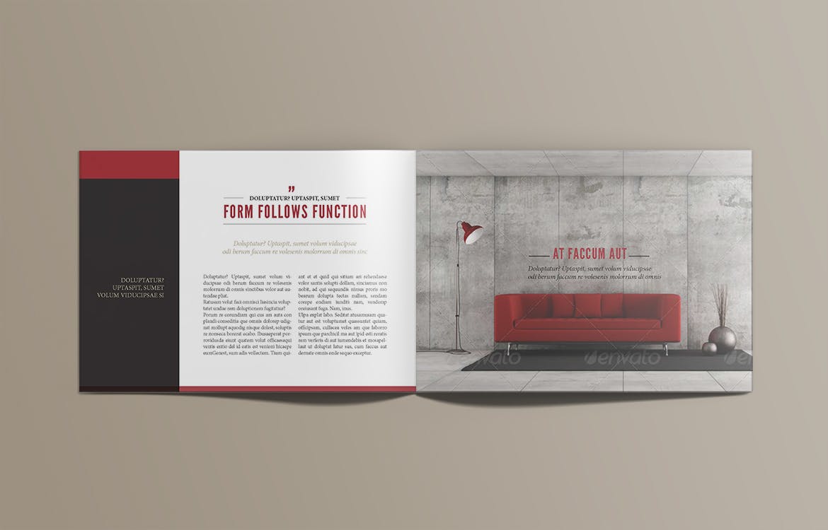 时尚家具产品设计目录画册设计模板 Furniture Brochure插图5