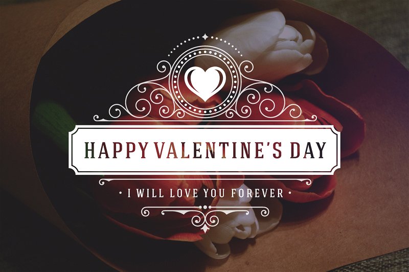 情人节主题矢量设计素材包 Valentine’s Day Bundle插图6