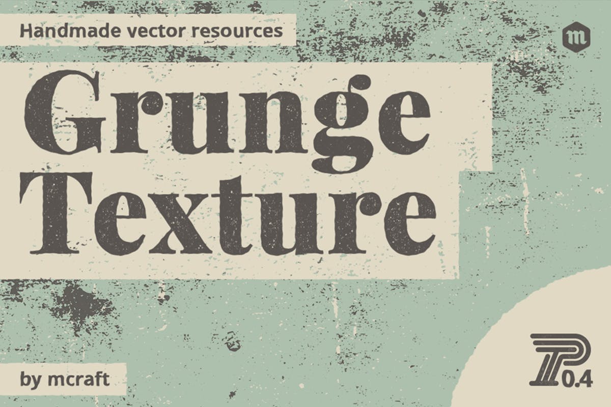 水墨粗糙做旧风格Grunge矢量纹理素材0.4 Grunge Texture Pack 0.4插图