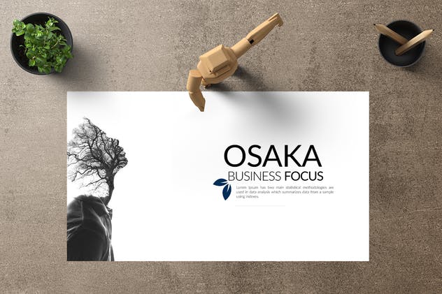 创新创业项目投融资计划PPT幻灯片模板 OSAKA Powerpoint Template插图(1)