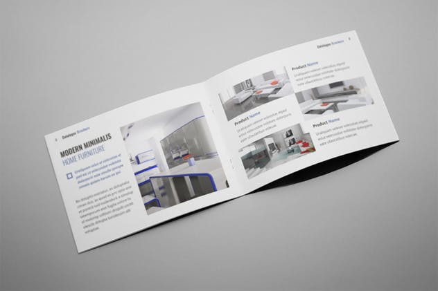 20页室内装修设计公司宣传画册设计INDD模板 Zues – Interior Brochure Template插图6