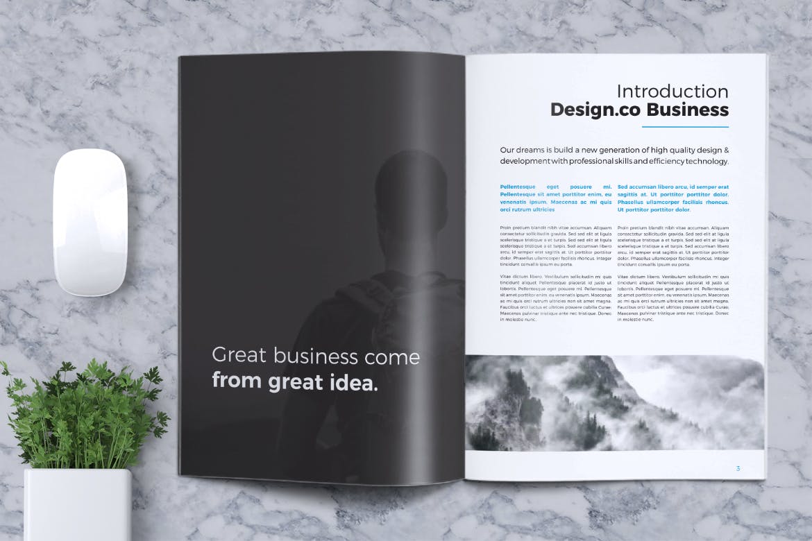 创意企业/产品/服务宣传画册设计模板v2 Creative Brochure Template Vol. 02插图(2)