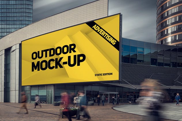 户外巨型广告海报动态样机模板 Animated Outdoor Advertising Mockups插图(3)