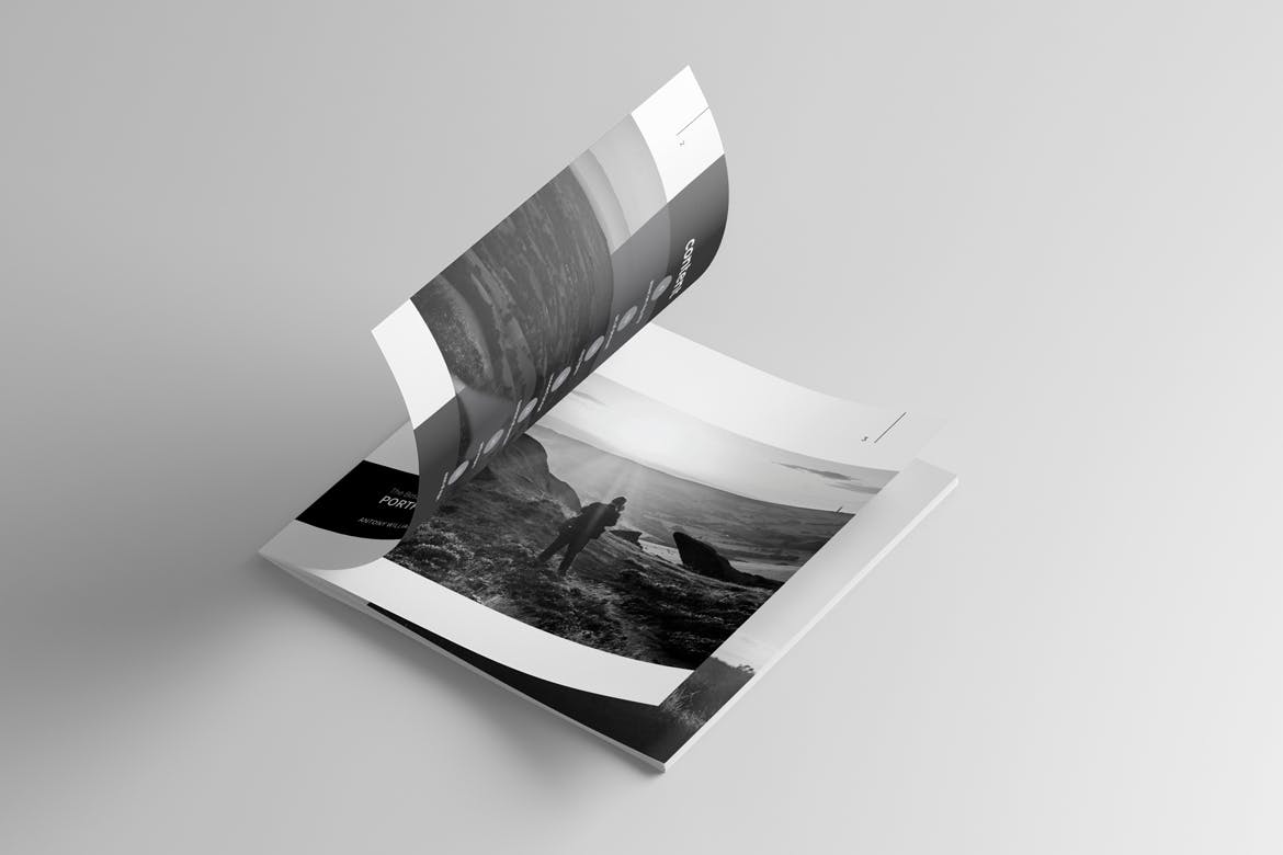 高端冷摄影师画册/产品目录设计模板 PSD – Photo Album Template插图2