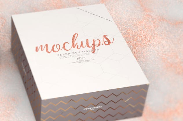 美食包装纸盒样机 Paper Box Mockup 07插图(10)