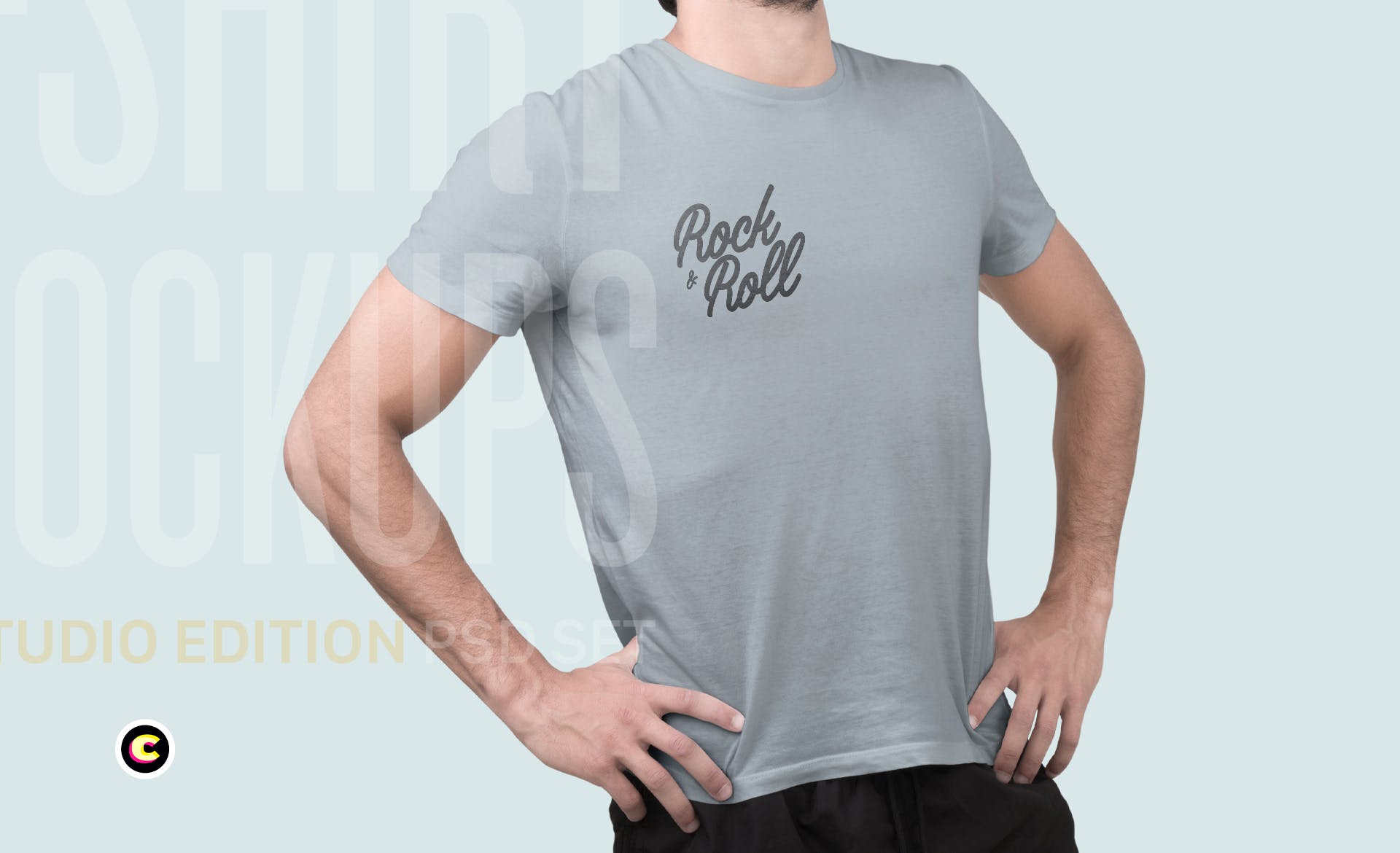 4K分辨率男士T恤版式印花设计样机模板 T-Shirt Mockup插图3