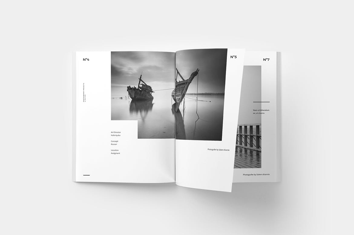 高品质的高级高端摄影师摄影杂志楼书画册设计模板（indd）插图(3)