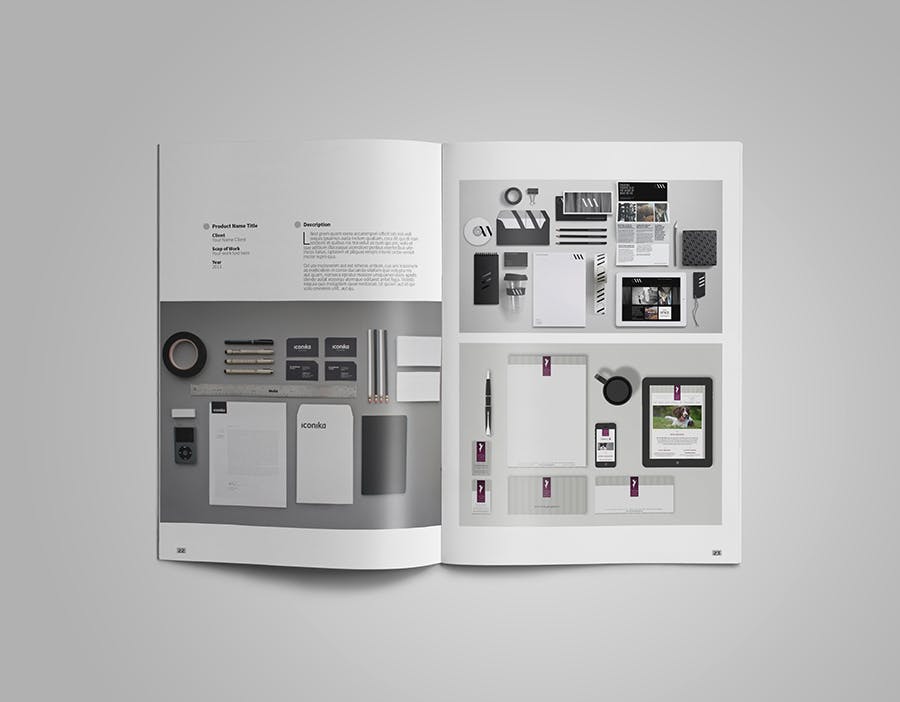 创意设计工作室设计案例/作品集画册设计模板 Creative Design Portfolio #01插图(12)