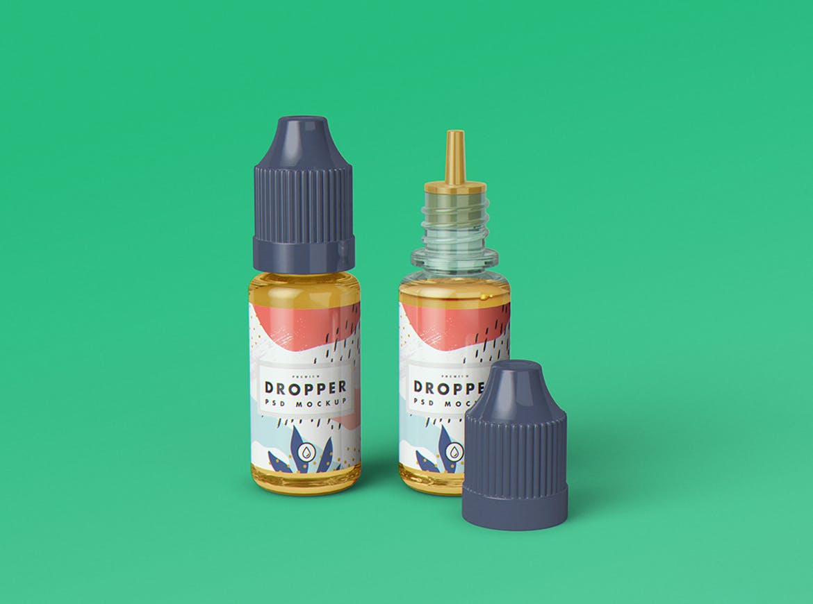 果味电子烟油滴管瓶外观设计样机 E-Juice Dropper Bottle MockUp插图(9)