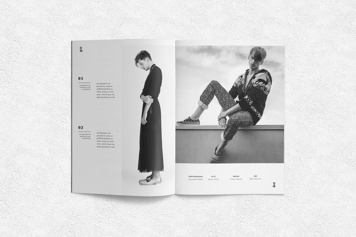 时尚男装杂志画册设计模板插图(4)