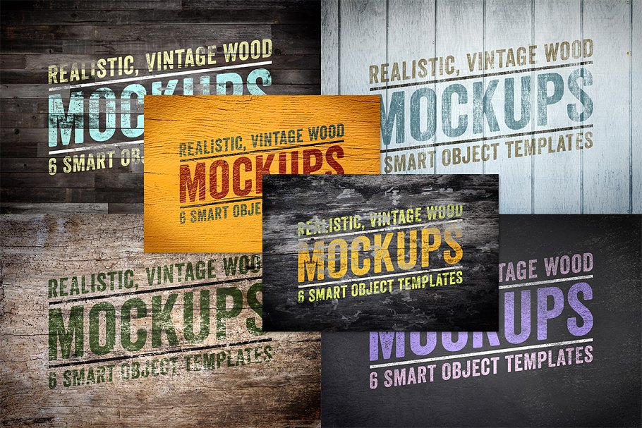 木纹背景Logo样机模板v1 Wood Logo Mockups Volume 1插图4