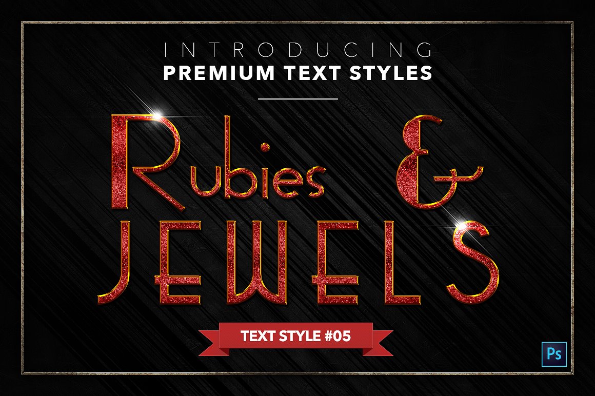 20款红宝石&珠宝文本风格的PS图层样式下载 20 RUBIES & JEWELS TEXT STYLES [psd,asl]插图5