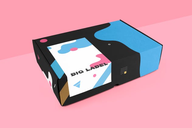 礼品盒/鞋盒/快递包装样机模板 Craft Mailer Box Mockup插图(2)