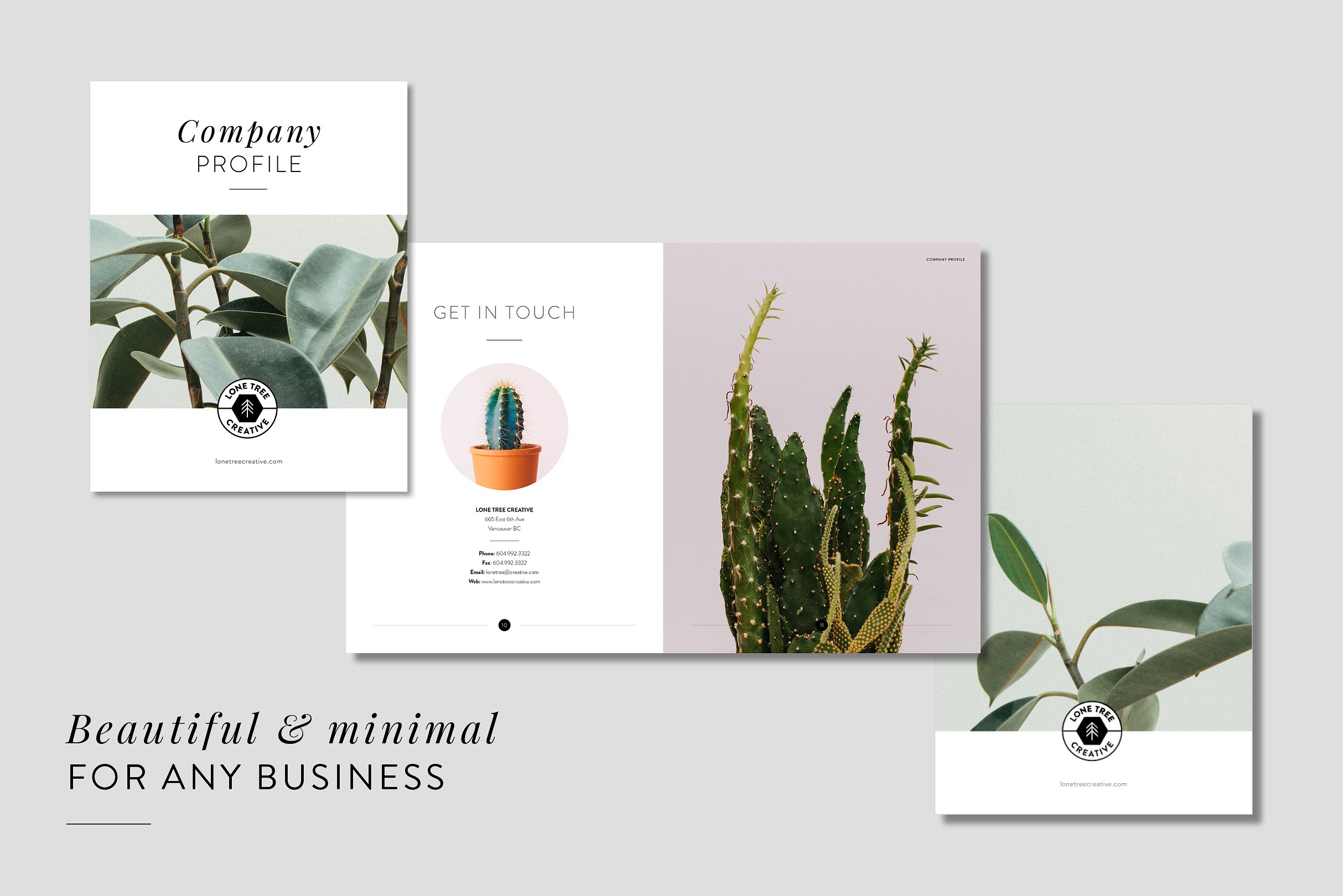 时尚专业的公司宣传画册模板 Minimal Company Profile + Brochure [indd]插图(4)