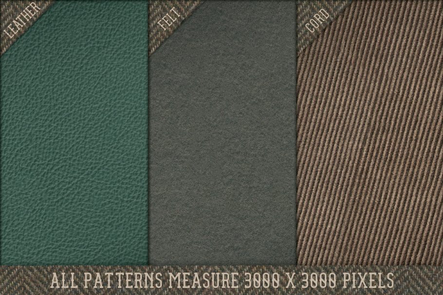 绅士着装材料纹理素材（皮革，粗花呢，绳子，棉花和毡瓦纹理） Discerning Designer’s Pattern Pack插图5
