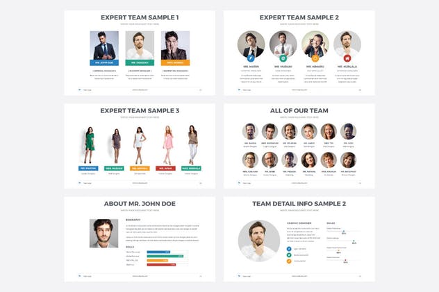 信息图表类型企业数据展示PPT演示模板Vol.39 Multipurpose PowerPoint Template V.28插图(12)