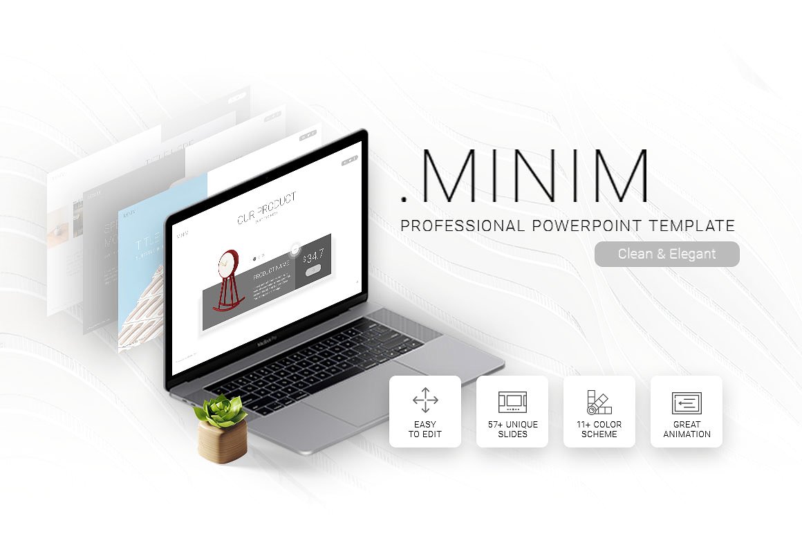 极简主义商业Mini Powerpoint模板下载插图