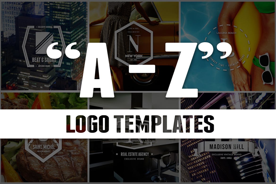 26个英文字母图形Logo&徽章设计模板合集插图