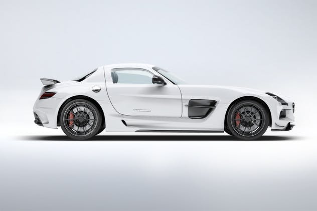 超级豪华跑车梅赛德斯SLS AMG样机模板 Supercar Mercedes SLS AMG Mock-Up插图(13)